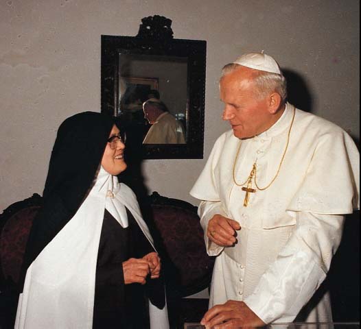 Juan Pablo II y Sor Lucia